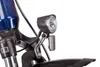 Close-up of a bicycle's front light and part of the frame. Produktbild-Vorschau