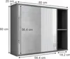 Badspiegelschrank Vicco Leano Anthrazit/Bergeiche 80 x 60 Produktbild-Vorschau 3