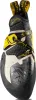 Kletterschuh "Solution" von La Sportiva; schwarz mit gelben und grauen Akzenten; für Klettern geeignet. Náhľad obrázku produktu
