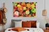 MuchoWow® Wandteppich Wandbehang Erdbeere - Zitrone - Obst Produktbild-Vorschau 4