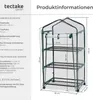 Foliengewächshaus 0,36 m³, auf Rollen 69 x 49 x 133 cm Produktbild-Vorschau 5