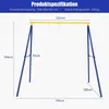 A diagram of a swing set with dimensions indicated. Produktbild-Vorschau