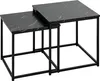 2er-set couchtisch jones marmoreffekt schwarz l37 33cm  - Produktbild-Vorschau 1