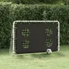 vidaXL Futbalová bránka s bránkovou stenou oceľ 184x61x122 Náhľad obrázku produktu 2