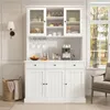Buffetschrank 120 x 40 x 191 cm mit Glastüren, Produktbild-Vorschau 5