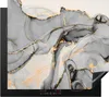 KitchenYeah© Herdabdeckplatte Marmor - Gold - Grau , Produktbild-Vorschau 1