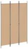 vidaXL 3-dielny paravan, béžový, 150 x 220 cm, látka Náhľad obrázku produktu 1