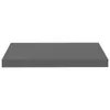 vidaXL Schweberegale 2 Stk. Hochglanz-Grau 50x23x3,8 cm MDF Produktbild-Vorschau 13