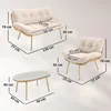 Gartenmöbel Set 4-teilig Polyrattan Lounge-Set mit Produktbild-Vorschau 3