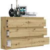 Komoda 120 cm 6 zásuvek skříňka FRAMIRE R-120 artisan Náhled obrázku produktu 4