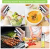 Collage of images showing an oil sprayer being used for cooking and food preparation. Anteprima dell’immagine prodotto