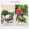 HOMCOM 2 in 1 Kinderfahrradanhänger, Kinderanhänger, Produktbild-Vorschau 4