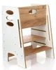 Kids Helper Doppel Lernturm Weiß Eiche Montessori Produktbild-Vorschau 1