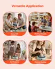 Collage of four images showing a mini pottery wheel being used in different settings: home DIY, pottery classes, art projects, and pottery studios. Podgląd zdjęcia produktu