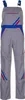 Planam Latzhose Highline Gr. 50 zink/kornblau/rot Produktbild-Vorschau 2