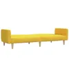 CLORIS Schlafsofa 2-Sitzer Gelb Stoff - Ecksofas Produktbild-Vorschau 6