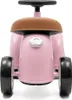 A close-up, front-facing view of a pink baby ride-on toy car. Produktbild-Vorschau