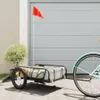 Fahrradanhänger Schwarz 126x63x34 cm Eisen Produktbild-Vorschau 2