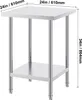 Table de préparation SucceBuy en acier inoxydable, 61 x 61 Voir les images du produit 8