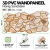 3D Wandpaneele PVC Steinoptik | Honig Sandstein | 20 Produktbild-Vorschau 2