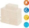 Lavea® Elena 10-teiliges Handtuch Set - 100% Baumwolle, 4x Produktbild-Vorschau 3
