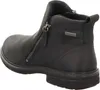 A black leather boot with a zipper closure. Produktbild-Vorschau