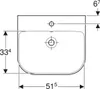 GEBERIT Waschtisch Smyle 55 cm weiß 500227011 Produktbild-Vorschau 4