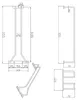 Gläserhalter für 1 Glasreihe 120 x 355 x 70 mm Chrom Produktbild-Vorschau 4