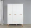 trendteam Babyzimmer Kleiderschrank Mats Weiß Melamin 130 x Produktbild-Vorschau 3