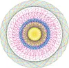 A colorful geometric spiral design. Podgląd zdjęcia produktu
