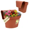 Geländertopf Balkon Hängeblumentopf mit Wasserspeicher Produktbild-Vorschau 1