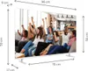 A group of people watching a TV, appearing excited and happy. Náhled obrázku produktu