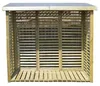 Kaminholzregal 2m³ mit Rückwand aus Holz KDI grün Produktbild-Vorschau 1