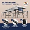 CASARIA® Bierzeltgarnitur 180 cm Klappbar Kunststoff 2x Produktbild-Vorschau 3