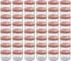 A grid of empty glass jars with red and white checkered lids. Voir les images du produit