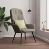 A modern living room scene with a grey velvet armchair, a large potted plant, and a window with decorative items. Náhled obrázku produktu
