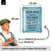 LANOLU Retro Blechschild, lustige Sprüche Schild Produktbild-Vorschau 3