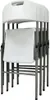 Krzesło składane ogrodowe PARTY białe 47x58x87 cm Podgląd zdjęcia produktu 3