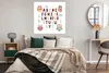 MuchoWow® Poster Illustration Alphabet mit Eulen 100x100 cm Produktbild-Vorschau 4