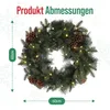 MeisterHome® Corona di Natale artificiale Corona d'Avvento Anteprima dell’immagine prodotto 4