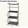 Küchenregal Mikrowellenregal 4-stufig, Standregal Metall Produktbild-Vorschau 7