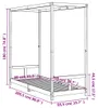 vidaXL Dětská postýlka Black 80x200 cm Masivní borovicové Náhled obrázku produktu 7