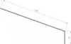 A technical drawing of a metal profile with dimensions indicated. Anteprima dell’immagine prodotto