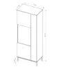 BETTSO Vitrine mit Glas Kommode Sideboard Highboard Schrank Produktbild-Vorschau 4
