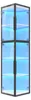 170 cm hohe, schmale vitrine mit fünf Einlegeböden und Produktbild-Vorschau 7