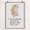 Mr. & Mrs. Panda Bild Papa Bär DIN A1 - Grau Pastell - Produktbild-Vorschau 2