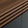 Credenza Merax con 4 ante nere, cassettiera con 2 cassetti, Anteprima dell’immagine prodotto 9