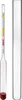A hydrometer and a test tube are shown against a white background. Produktbild-Vorschau