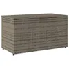 Gartenschrank Grau 110x55x60,5 cm Poly Rattan Produktbild-Vorschau 1