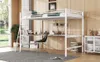 Ergonomisches Metall-Hochbett mit L-Schreibtisch und Regal Produktbild-Vorschau 8
